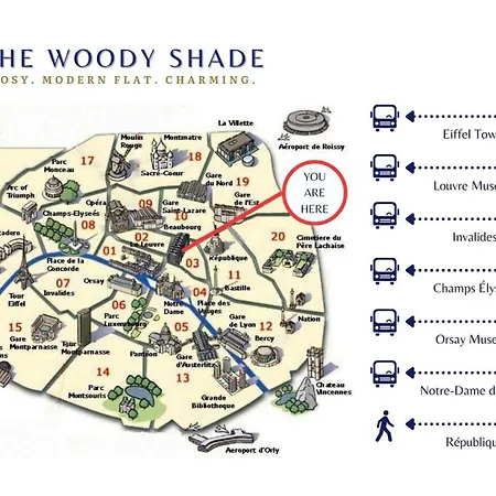 公寓 La Nuance Boisee - Cosy - Marais 巴黎