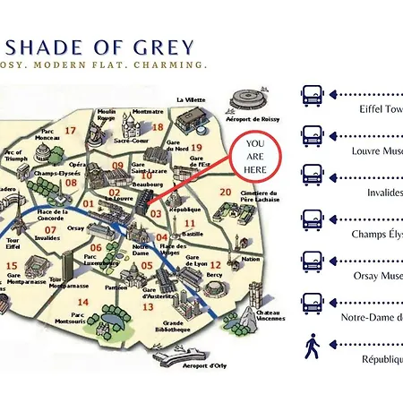 Appartement Le Shade Of Grey - Cosy - By Mon Petit Faré Paris